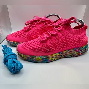 NOBULL ALLDAY Knit Neon Pink Swirl (formerly knit runner) Unisex Wom. Size 7.5